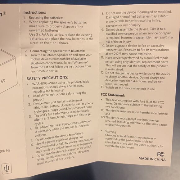 Set of 10 Whammo Red Bluetooth Speakers – Wireless Party Favors NEW - Picture 7 of 7